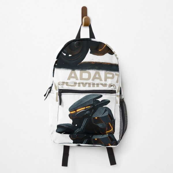 Item preview, Adapt. Accelerate. Dominate. – Battle-Ready Mech Bike Poster designed and sold by mbmstores.