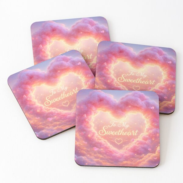 Item preview, Dreamy Valentine Heart-Shaped Cloud designed and sold by DreamagineArtDesign.