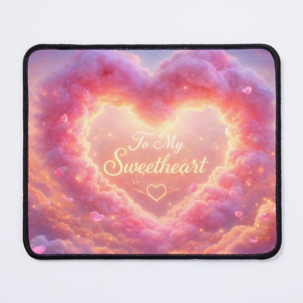 Item preview, Dreamy Valentine Heart-Shaped Cloud designed and sold by DreamagineArtDesign.