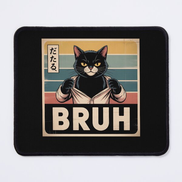 Item preview, Funny Cat Bruh Teen Boys Girls Men Women Meme Japanese Anime designed and sold by THREE LITTLE BEANS.