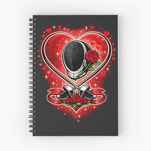 Item preview, Fencing Valentine designed and sold by ChillCharmStudio.