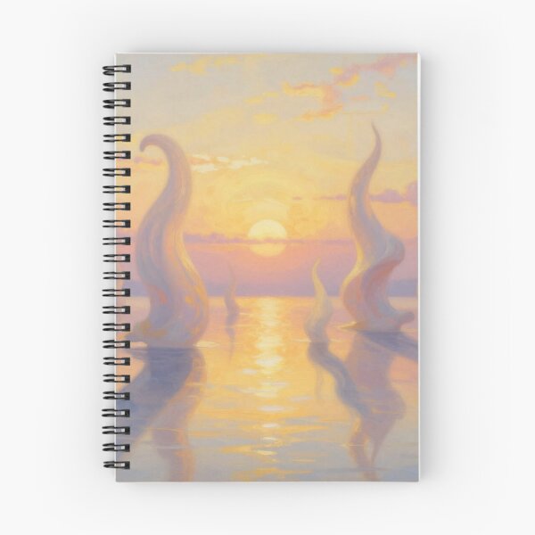 Item preview, Surreal Golden Hour – A dreamlike landscape with light poetry and floating forms in a warm glow designed and sold by FotoworldEdel.