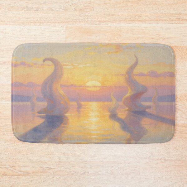 Item preview, Surreal Golden Hour – A dreamlike landscape with light poetry and floating forms in a warm glow designed and sold by FotoworldEdel.