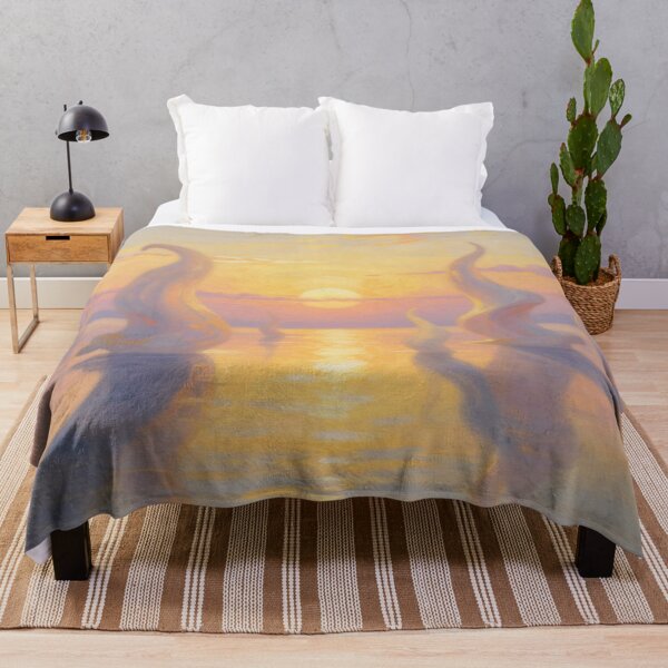 Item preview, Surreal Golden Hour – A dreamlike landscape with light poetry and floating forms in a warm glow designed and sold by FotoworldEdel.