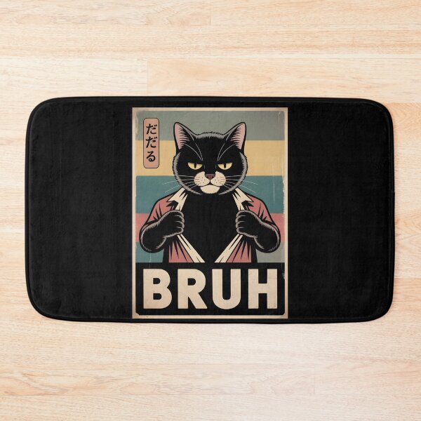 Item preview, Funny Cat Bruh Teen Boys Girls Men Women Meme Japanese Anime designed and sold by THREE LITTLE BEANS.