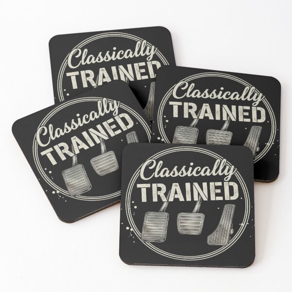 Item preview, Classically Trained Manual Car Pedals Driving Humor designed and sold by THREE LITTLE BEANS.