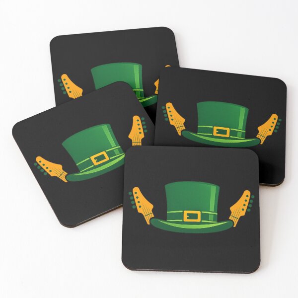 Item preview, Shamrock Shred Hat – Leprechaun Guitar Rock Design designed and sold by PunchDrop.