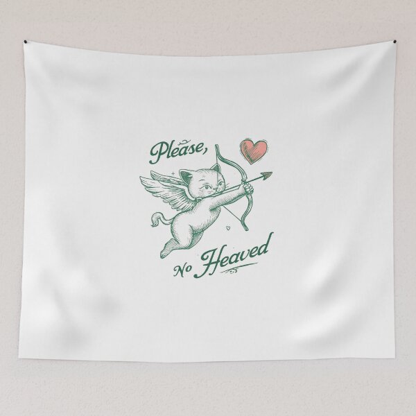 Item preview, Please, Cupid No Heaven – Cute Cupid Cat Illustration Funny Valentine Design#CupidCat designed and sold by No Heaven.