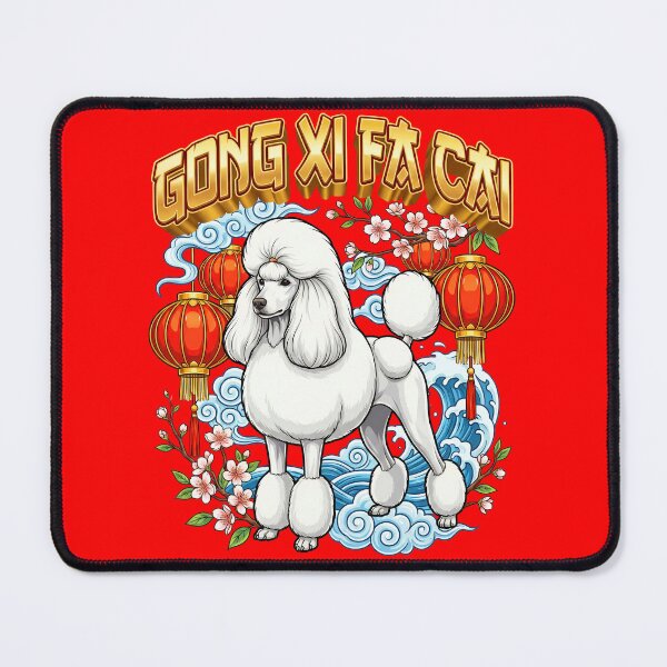 Item preview, Elegant Poodle Chinese New Year Gong Xi Fa Cai designed and sold by Tong4130.