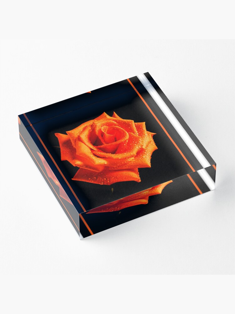 Alternate view of Orange Delight Acrylic Block