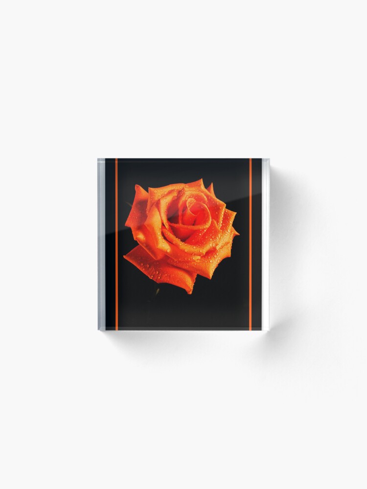 Alternate view of Orange Delight Acrylic Block