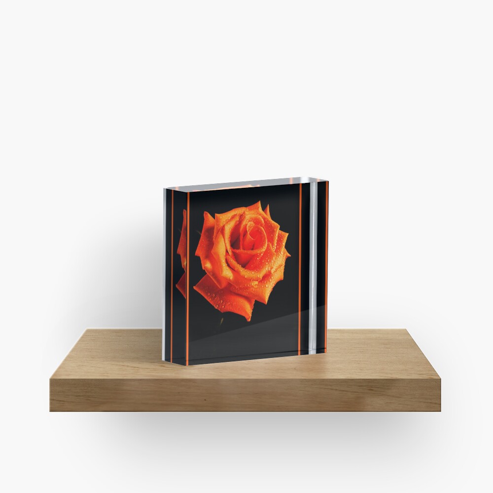 Orange Delight Acrylic Block
