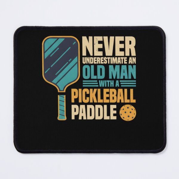 Item preview, Mens Never Underestimate an Old Man with A Pickleball Paddle designed and sold by THREE LITTLE BEANS.