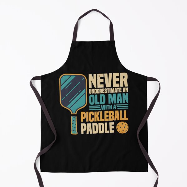 Item preview, Mens Never Underestimate an Old Man with A Pickleball Paddle designed and sold by THREE LITTLE BEANS.