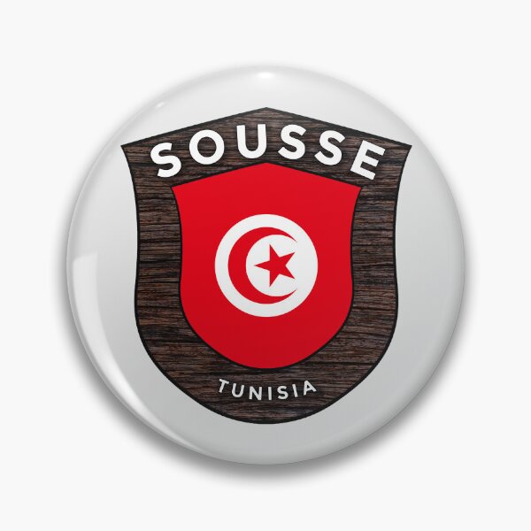 Item preview, Sousse Tunisia | Flag Shield Travel Emblem designed and sold by World Designs.