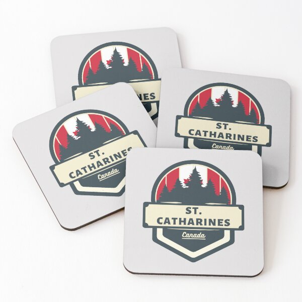 Item preview, St. Catharines Canada | Retro Vintage Travel Badge designed and sold by World Designs.
