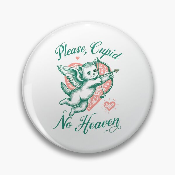 Item preview, Please, Cupid No Heaven – Cute Cupid Cat Illustration Funny Valentine Design#CupidCat designed and sold by No Heaven.