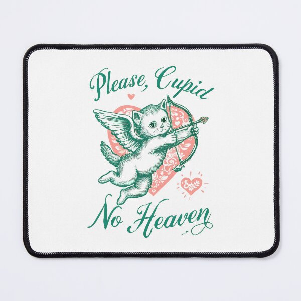 Item preview, Please, Cupid No Heaven – Cute Cupid Cat Illustration Funny Valentine Design#CupidCat designed and sold by No Heaven.