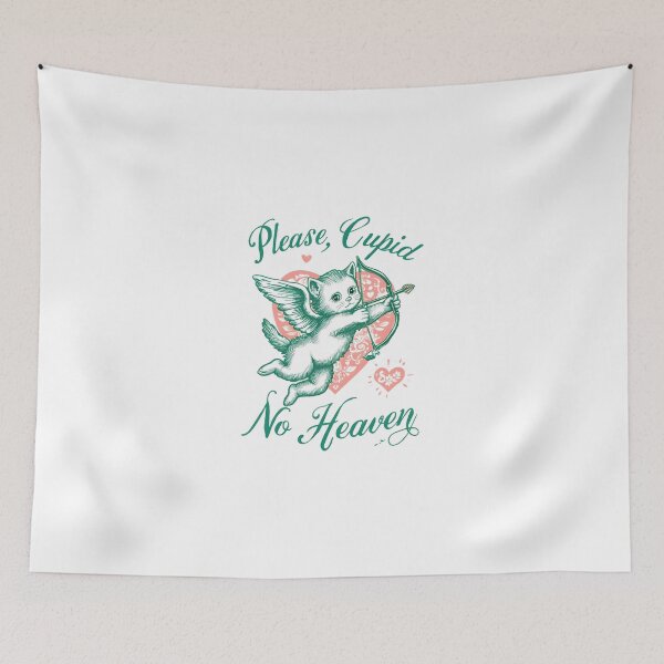 Item preview, Please, Cupid No Heaven – Cute Cupid Cat Illustration Funny Valentine Design#CupidCat designed and sold by No Heaven.