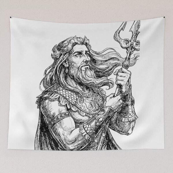 Item preview, Poseidon Hades 2 Game Fanart designed and sold by bapupa.