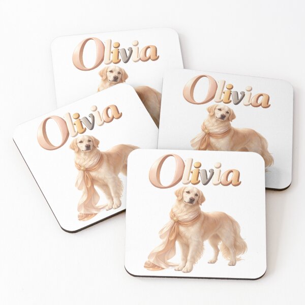 Item preview, Olivia Dog Chinese Zodiac — Year of the Dog Eastern Horoscope Name Design | Loyal Spirit Art designed and sold by AlexLineArt.