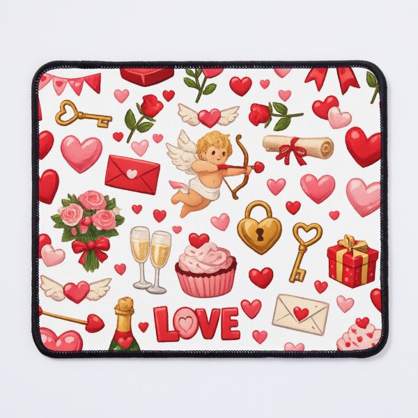 Item preview, Valentines Day Cupid Love Hearts designed and sold by sweta_r.art.