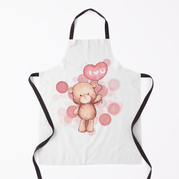 Item preview, Teddy Bear Holding a Heart-Shaped Balloon with “I Love You” Text designed and sold by iamKRUK.