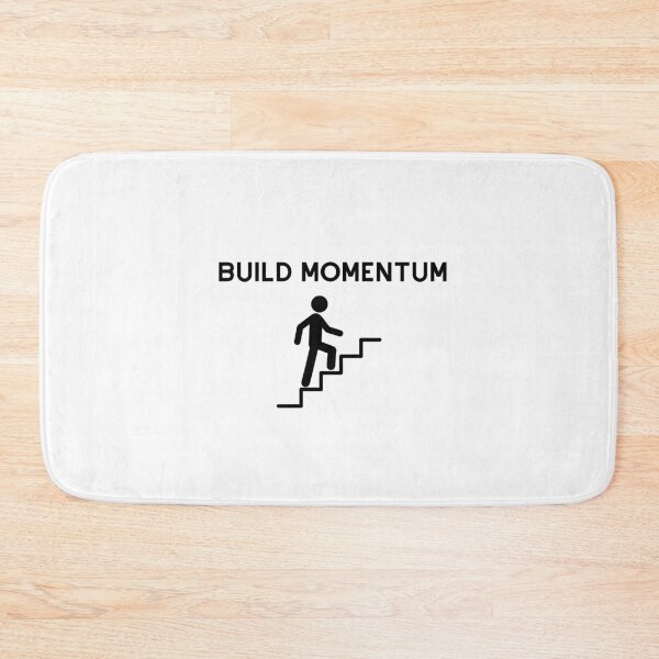 Item preview, Build Momentum Quote – Productivity, Focus & Growth Mindset Design designed and sold by IronMindStudio.