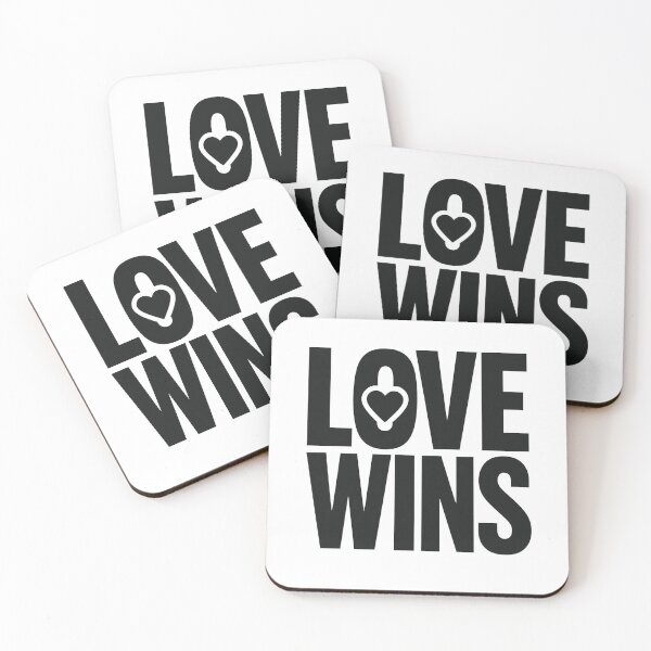 Item preview, LOVE WINS Elegant Serif Typography - Minimalist Valentine Statement designed and sold by MKreative Studio.