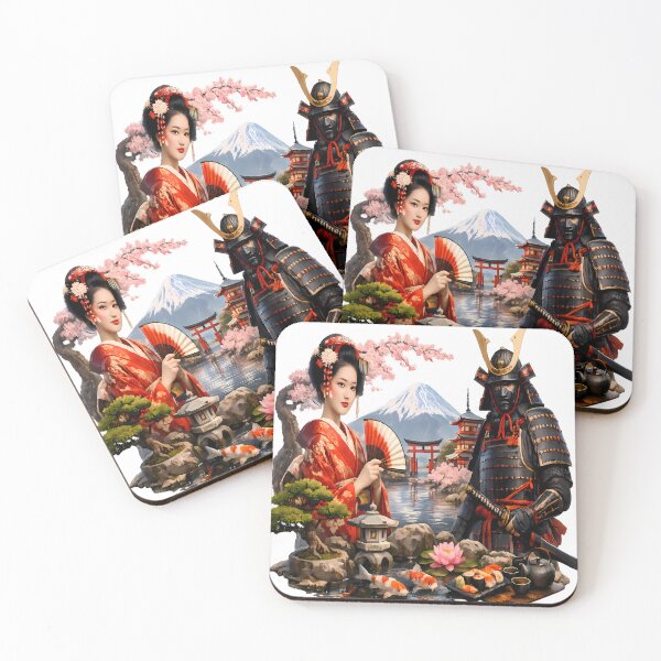 Item preview, Eternal Japan: Samurai, Geisha & Mt. Fuji designed and sold by AI Experiment Lab.