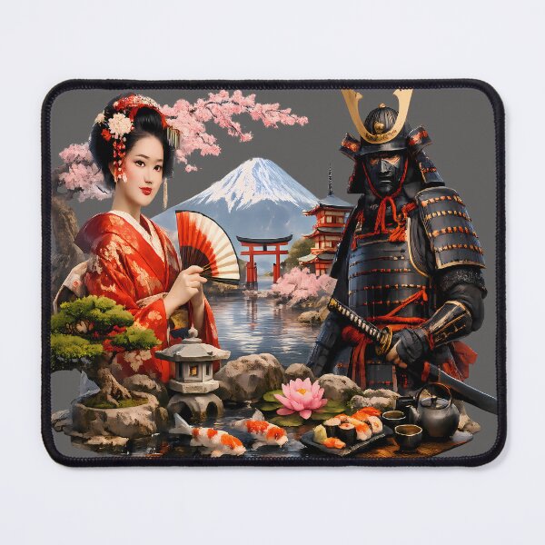 Item preview, Eternal Japan: Samurai, Geisha & Mt. Fuji designed and sold by AI Experiment Lab.