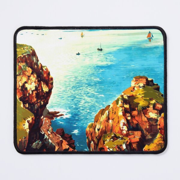 Item preview, Vintage Art Deco Travel Poster | Chemins de Fer de l'État | Brittany Coast France | Scenic Railways & Seaside Adventure designed and sold by artofuniverse.