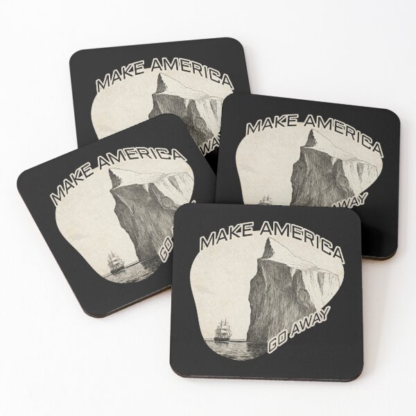 Item preview, Make America Go Away — Greenland Iceberg Political Satire designed and sold by Monkey Chéri Studio.