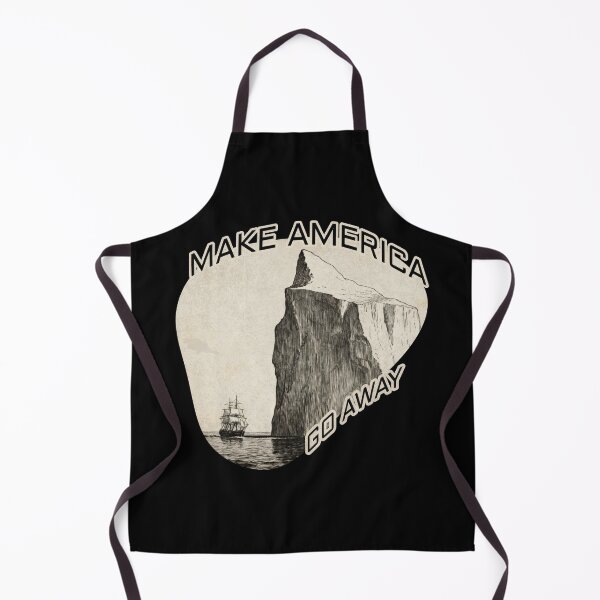 Item preview, Make America Go Away — Greenland Iceberg Political Satire designed and sold by Monkey Chéri Studio.