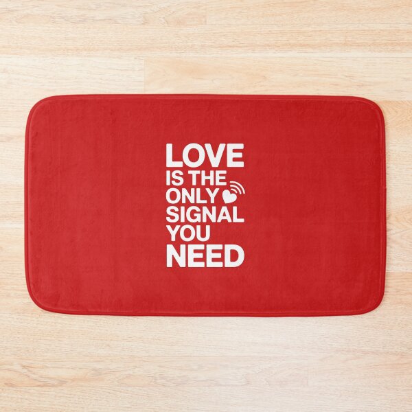 Item preview, Love Is The Only Signal You Need - Swiss Design Red & White designed and sold by LV-creator.