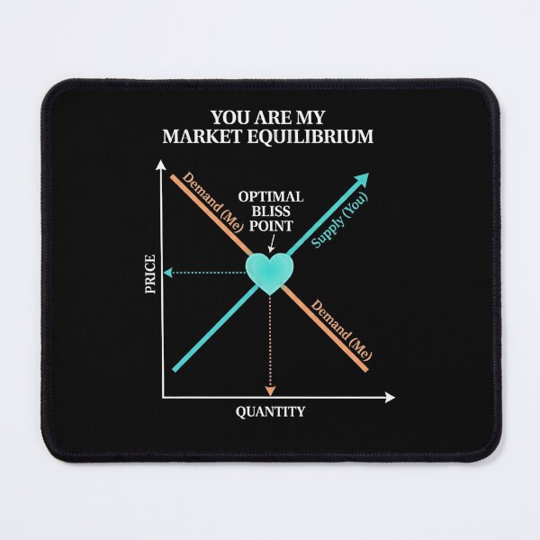 Item preview, Economics Valentine Supply And Demand Market Equilibrium designed and sold by FiscalFashions.