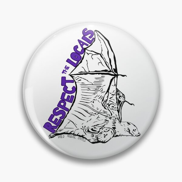 Item preview, Respect the Locals - bats designed and sold by WildAussieBytes.