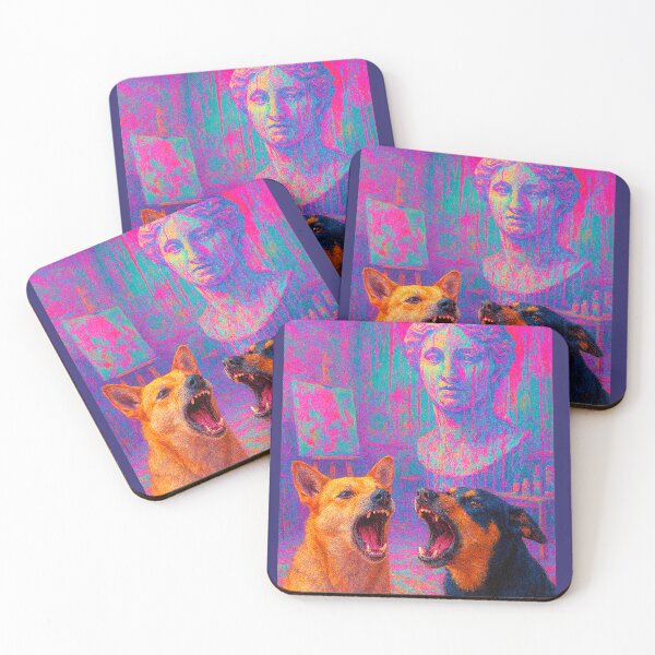 Item preview, Chaos and Classics: Neon Hounds and Roman Muse designed and sold by A E S T H E T A T A G.