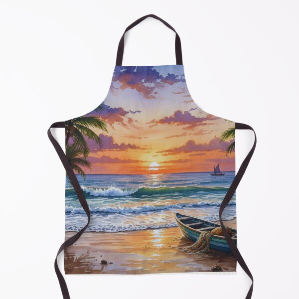 Item preview, Sunset Tropical palm Beach Paradise designed and sold by Fateh-Kro ⭐⭐⭐⭐⭐.