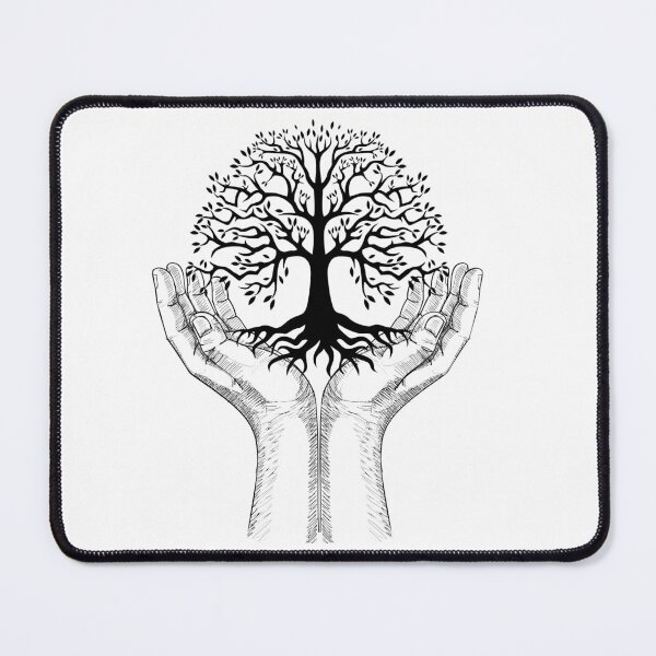 Item preview, Tree of Life in Human Hands- Spiritual Nature Design designed and sold by NordicDesigns20.