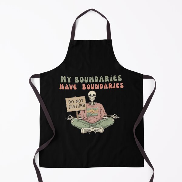 Item preview, My Boundaries Have Boundaries Funny Retro Skeleton designed and sold by GrafTeesLab.