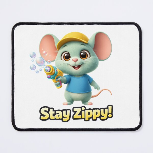 Item preview, Zippy Mouse Plush Bubble Mouse Character Graphic Tee designed and sold by Zippy Creation.