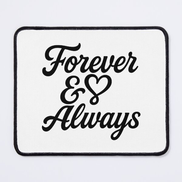 Item preview, Forever & Always Romantic Typography - Valentine’s Day Script Design designed and sold by MKreative Studio.