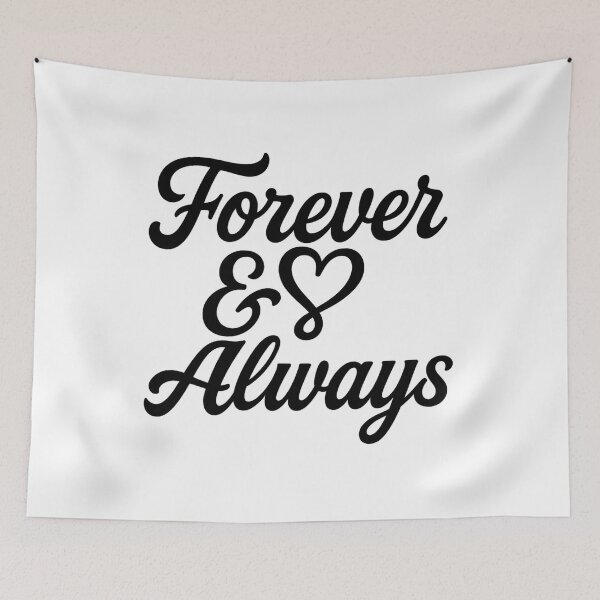 Item preview, Forever & Always Romantic Typography - Valentine’s Day Script Design designed and sold by MKreative Studio.