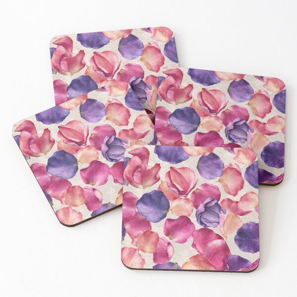 Item preview, Scattered Rose Petals Pink Purple Watercolor Floral designed and sold by Anastasiia Yurevych.