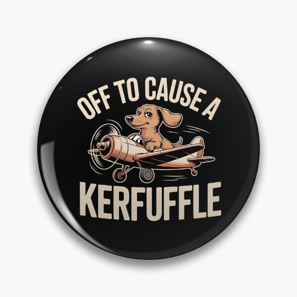 Item preview, Off to Cause A Kerfuffle Dachshund - This funny design is perfect for dachshund lovers and dog fans who adore playful humor, mischievous personalities, and charming canine character. designed and sold by ZyziowskyArt.