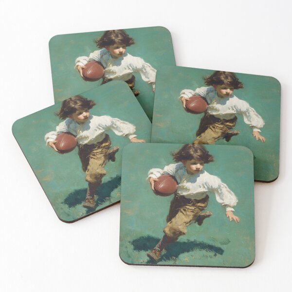 Item preview, Boy Running with Football designed and sold by lautir.