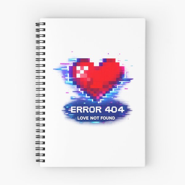Item preview, Error 404: Love Not Found – Pixel Heart Glitch Design designed and sold by B-M-Store.