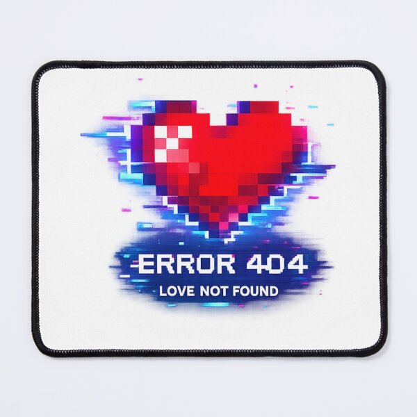 Item preview, Error 404: Love Not Found – Pixel Heart Glitch Design designed and sold by B-M-Store.