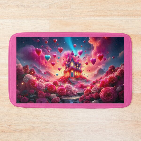 Item preview, Enchanted Valentine House in The Rose field no.2 designed and sold by DreamagineArtDesign.